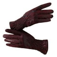 thumbnail image 2 of 1 Pair Women Cycling Gloves Autumn Winter Windproof Elastic Faux Snakeskin Touchscreen Anti-slip Thermal Cold Weather Full Finger Motorcycle Riding Gloves, 2 of 8