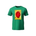 thumbnail image 1 of Playera Con Estampado De El Corazon De La Loteria Mexicana Tradicion Mexicana Color Verde Talla Chica Marca Emil SaEs, 1 of 4