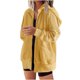 thumbnail image 2 of ICHUANYI Clearance Women's Fashion Color Cardigan Outwear Suit Hooded Coat Long Sleeve Coat(Yellow, XXL) ICHUANYI WER2023080911130, 2 of 6