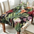 thumbnail image 3 of SKYSONIC 60”x90" Square Tablecloth with Watercolor Tropical Flowers Prints, Anti-Wrinkle and Smooth Table Cloth for Kitchen/Home Decoration, 3 of 7