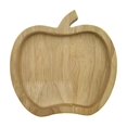 thumbnail image 3 of Christmas Wooden Snack Tray, Apple Shaped Charcuterie Board, Natural Wood Serving Platter, Festive Multi Compartment Tray For Cookies, Candy, Nuts, Holiday Tabletop Decor For Christmas Party, 3 of 6