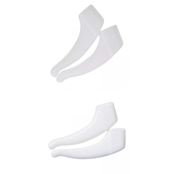 2Pcs Anti Slip Eyeglass Ear hook Silicone Eyeglasses Grip Clear And White shamjiam none