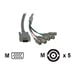 Hd15 Video Cable - C2G 6ft Premium HD15 Male to RGBHV (5-BNC) Male Video Cable - VGA cable - 6 ft