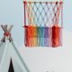 thumbnail image 2 of Tapiz de hamaca rellena que ahorra espacio, macramé bohemio para colgar en la pared, tejido a mano, soporte de juguetes de peluche, red para decoración de sala de juegos, A, 2 of 3