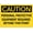 Warning Sign 3, variant on Caution Risk of Electricity Sign 12 x 8 Inches - Rust-Free Aluminum, Outdoor Metal Tin Sign, Practical for Home, Business, Yard, Electrical Room