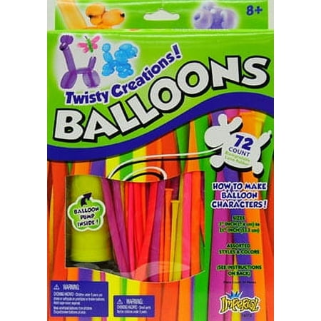 Imperial Toy Twisty Balloons 72 Balloon Set With Pump