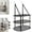 Black, variant on 3 Tier Sweater Drying Rack Over The Door, XISELI Foldable Mesh Hanging Dryer Flat with Hooks, Large Breathable Laundry Drying Hanger, Clothes Lay Flat Dryer for Apartments Bathrooms (Black)