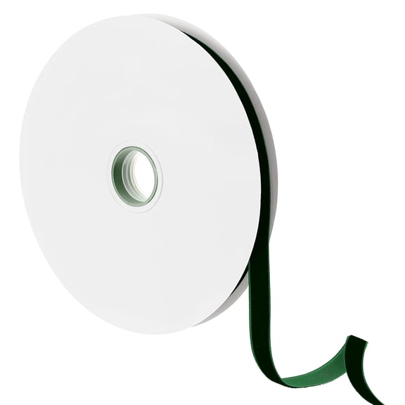 Uxcell Velvet Ribbon, 3 8" x 20 Yards Dark Green Velvet Fabric Trimming Ribbon Single Face Velvet Ribbons for DIY Craft