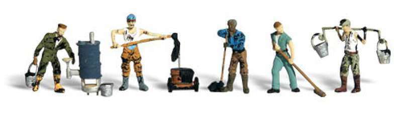 Woodland Scenics A1828 HO Scale Roofers Figures NOS for sale online