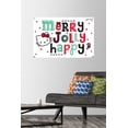 thumbnail image 2 of Hello Kitty: 17 Holiday - Merry Jolly Happy Wall Poster with Pushpins, 22.375" x 34", 2 of 3