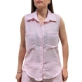 thumbnail image 4 of YARETNI MODA Conjunto Para Dama Pantalon Y Camisa Sin Mangas Rayado, 4 of 5