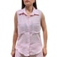 thumbnail image 4 of YARETNI MODA Conjunto Para Dama Pantalon Y Camisa Sin Mangas Rayado, 4 of 5