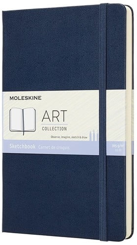 Art Collection Sketchbook Lg Plain Blue (Blue)