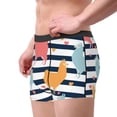 thumbnail image 3 of Kdxio Men's Boxer Briefs with Colorful Llama Print - Comfortable and Breathable Underwear for Everyday Wear, 3 of 7