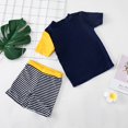thumbnail image 5 of Toddler Swimsuit Kids Baby Sun Protection Quick Dry Swimsuit Cartoon Print Cute Toddler Student Swimwear Kids Swimsuits Dark Blue 12 Months-18 Months, 5 of 6
