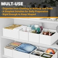 thumbnail image 4 of SpaceAid Drawer Organizer for Clothes, Dresser Drawer Organizer, 12 Pack, White, 4 of 6