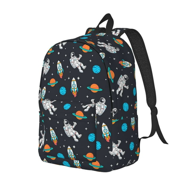 Saiise Sac à Dos pour Ordinateur Portable à Imprimé Spatial - Bretelles Réglables, Résistant à l'Eau, Grande Capacité, Design Élégant, Unisexe pour l'École, le Bureau, les Voyages - Moyen
