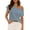 Blue, variant on Yigetop off The Shoulder Tops for Women! Womens off one Shoulder Sweater Tops Summer Short Sleeve Casual Loose Knit Trendy Going Out Tops Going Out Tops for Women Black S