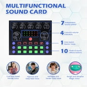 Podcast Condenser Microphone Equipment Bundle with V8S Live Sound Card And Voice Changer, Recording Studio Package for Live Streaming,Singing,Gaming,YouTube,TikTok