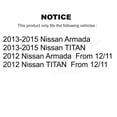 thumbnail image 2 of Transit Auto Front Wheel Bearing and Tie Rod End Kit for Car Nissan TITAN Armada - Left Right Side (Driver Passenger) K7T-100458, 2 of 11