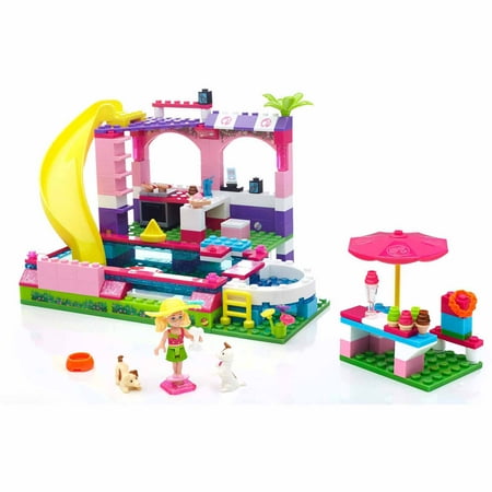 Mega Bloks Barbie Build 'n Play Chelsea's Pool Party