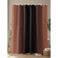 thumbnail image 4 of Shower Curtains Burnt Orange Black Ombre Bath Curtain Gradient Color Waterproof Bathroom Shower Curtain Set with Hooks Decoration 36 x 72 Inches, 4 of 7