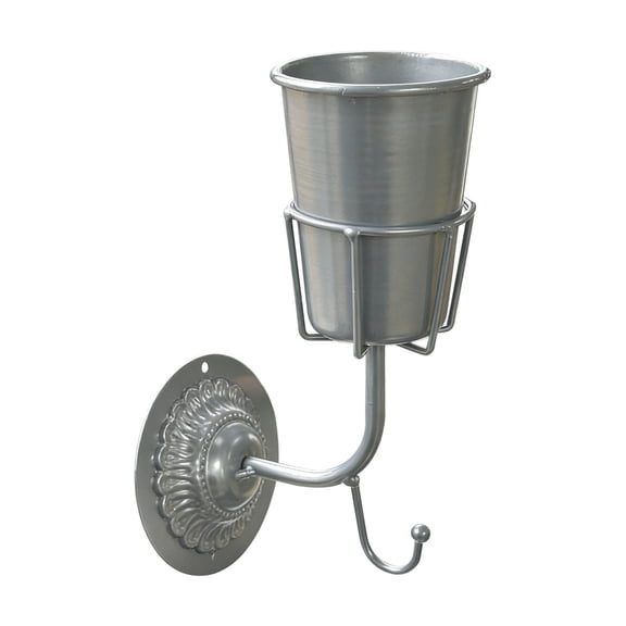 HuiXinOu Integrated Metal Hook Flower Pot Holder Creative Wall Hanging Planter Rack for Home Garden Balcony Indoor Outdoor Decoration