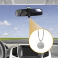 thumbnail image 3 of Unique Bargains 1 Pcs Artificial Crystal Ball Car Rear View Mirror Pendant Accessories Car Hanging Ornament Silver Tone, 3 of 6