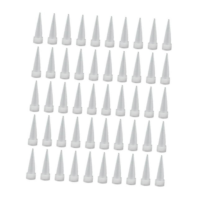 S SERENABLE 50 Pcs Embouts de Calfeutrage Outils de Finition Réutilisables Applicateurs pour Carrelage Longueur 3.7cm