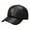 Black, variant on Pnellth Baseball Cap Fall Winter Peaked Hat Faux Leather Windproof Thickened Plush Solid Color Dome Soft Warm Long Brim Anti-slip Mid-aged Men Baseball Cap