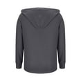 thumbnail image 6 of YOIAVAIOY Womens Waffle Sweatshirt V Neck Drawstring Hoodie Lightweight Casual Trendy Pullover Sweatshirt with Kangaroo Pocket Gray S, 6 of 7