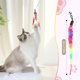 thumbnail image 4 of Methold 12 piezas de gusanos peludos de arcoíris, repuestos de gusanos coloridos y divertidos para gatos, juguetes de gusanos, varita para Juguetes para gatos, 4 of 4