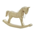 thumbnail image 4 of VHC Brands Brushed Gold Wooden Rocking Horse 9.5x15x1.5, 4 of 4