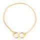 thumbnail image 3 of GLOGLOW 3 tama?os Cadena de Serpiente de Metal Dorado/Negro, Collar Trenzado Collares de Gargantilla de Entrenamiento de Perro Mascota para Perros peque?os medianos y Grandes(3mm*40cm-Oro) Amonsee No, 3 of 6