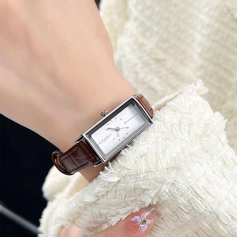 Vintage Rectangle Wristwatch Classic Analog Quartz Ultra-Thin Bangle Dress Resicozy Vintage Rectangle Wristwatch for Women Classic  main image 3