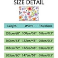 thumbnail image 3 of Crawling Indoor Carpet Play Mat Bright Watercolor Floral for Living Room Bedroom Educational Nursery Floor Mat Area Rug 60x39inch, 3 of 6