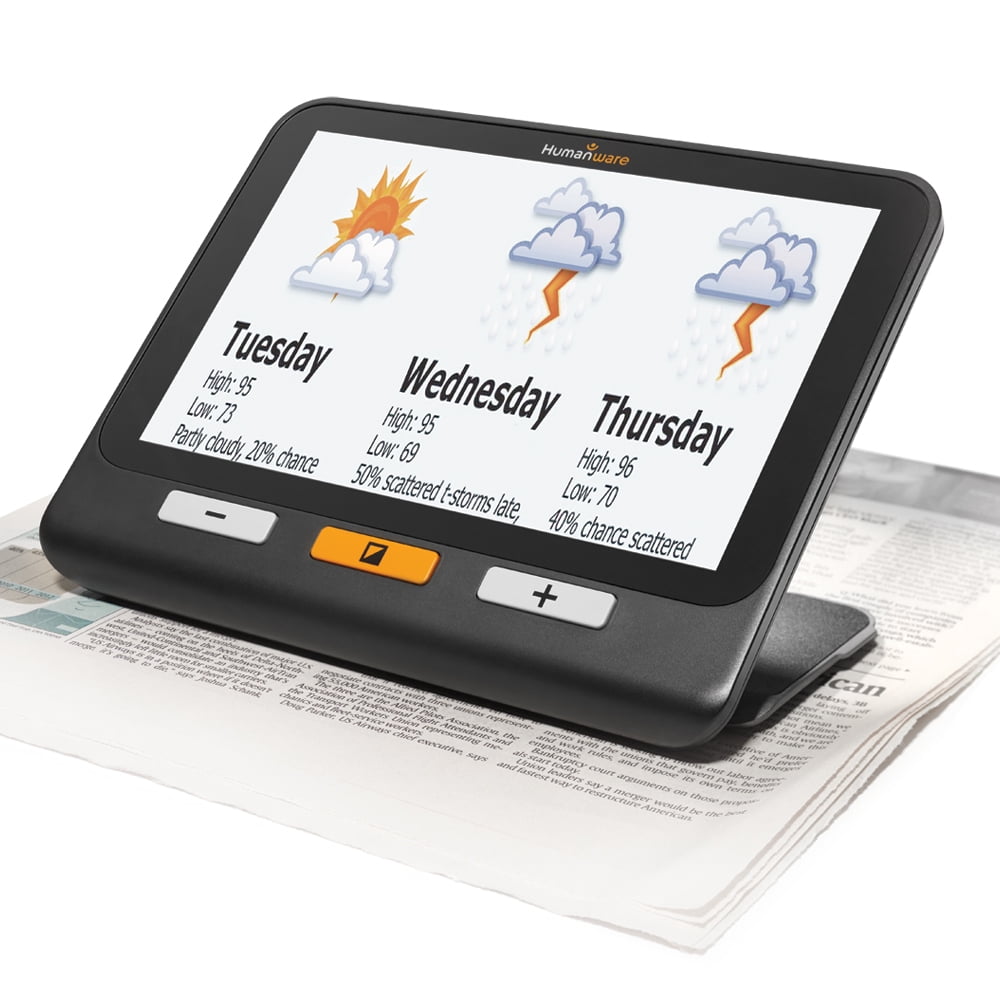 HumanWare explore 8 handheld electronic magnifier, Low Vision, Reading