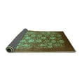 thumbnail image 2 of Ahgly Company Indoor Square Oriental Turquoise Blue Industrial Area Rugs, 8' Square, 2 of 4