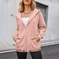 thumbnail image 1 of Automne Jacket Automne Sweat-Shirts For Femmes Zip jusqu'à Sweat-Shirt Décontracté Cordon Jacket avec Poches Coat Vestes For Femmes avec Capuche sur Clearance, 1 of 8