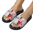thumbnail image 5 of GZHJMY Stylish Slides for Women Men, Red Bird Spring Soft Flexible Slip-on Sandals Slippers, 5 of 7