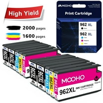 962XL 962 Ink Cartridges Replacement for HP Printer Ink 962 XL 962XL Combo Pack for HP OfficeJet Pro 9015 9010 9025 9020 9018 Printer (4 Black, 2 Cyan, 2 Magenta, 2 Yellow, 10 Pack)