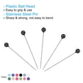 thumbnail image 4 of Uxcell Sewing Pins, 1.5 Inch Straight Pin with Plastic Pearlized Ball Head, 12 Color,1200Pack, 4 of 6