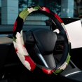 thumbnail image 6 of Cherry 14.5 Inch Printing PVC Leather Steering Wheel Cover Car Wheel Cover Auto Accessories, 6 of 6