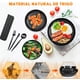 thumbnail image 2 of 48pcs Vajilla Juego Cocina Paja Trigo Plato Tazas Kit Modelo Negro, 2 of 4