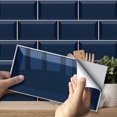thumbnail image 1 of Sumhomie 9/45/90Pcs Tiles PVC Wall Sticker Kit Waterproof Furniture Decal Kitchen Wall Decor, 1 of 4
