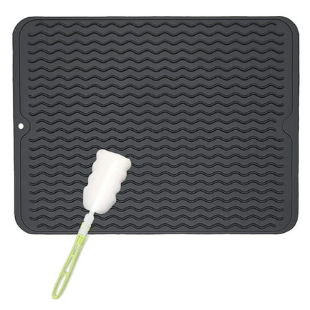 

Silicone Dish Drying Mat Dish Drying Mat Heat Resistant Black