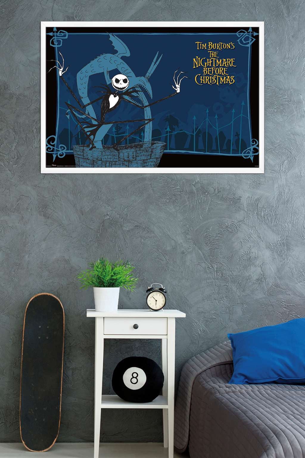 Disney Tim Burton's The Nightmare Before Christmas - Well Wall Poster, 22.375" x 34", Framed