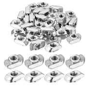 10-Pack M18x1.5mm Hex Slotted Nuts, Grade 4.8 Carbon Steel - Black, For Cotter Pin Security