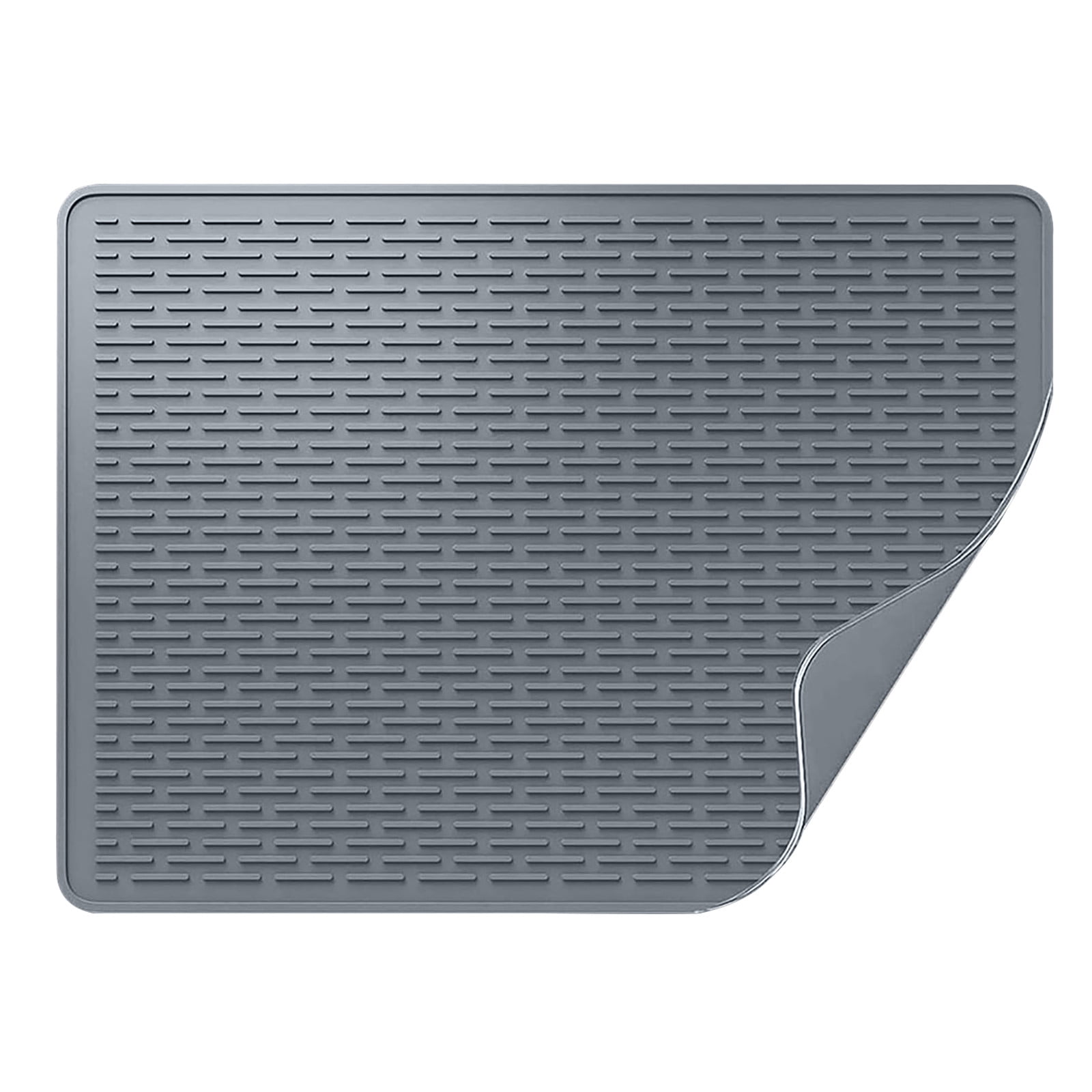 Large Silicone Stove Protector Mat 27x19 Inch Heat Resistant Drying Pad for Glass Top Range Electric Stove Countertop Kitchen Accessory(Dark Gray)